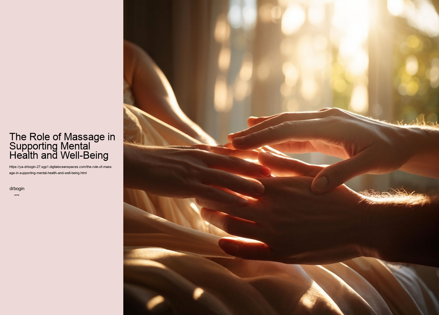 The Role of Massage in Supporting Mental Health and Well-Being